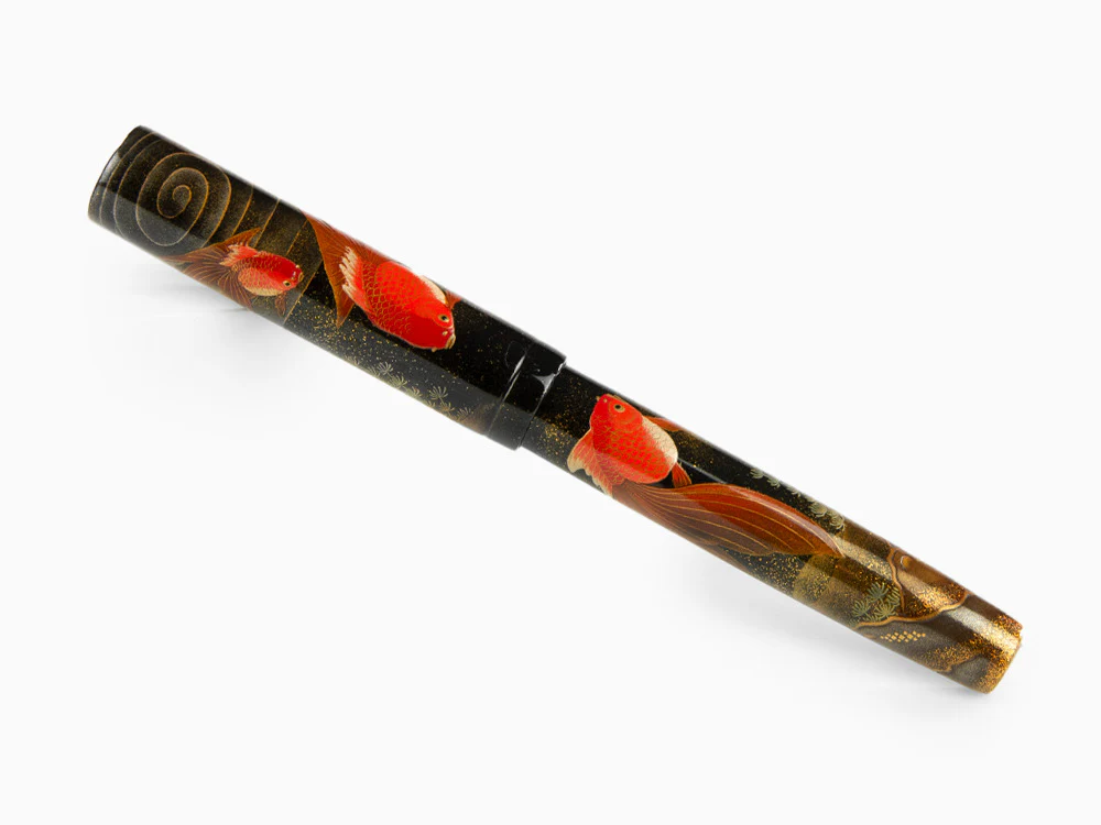 Namiki Emperor Gold fish Fountain Pen, Maki-e, Gold trim, FNFV-80M-MKG - Image 3