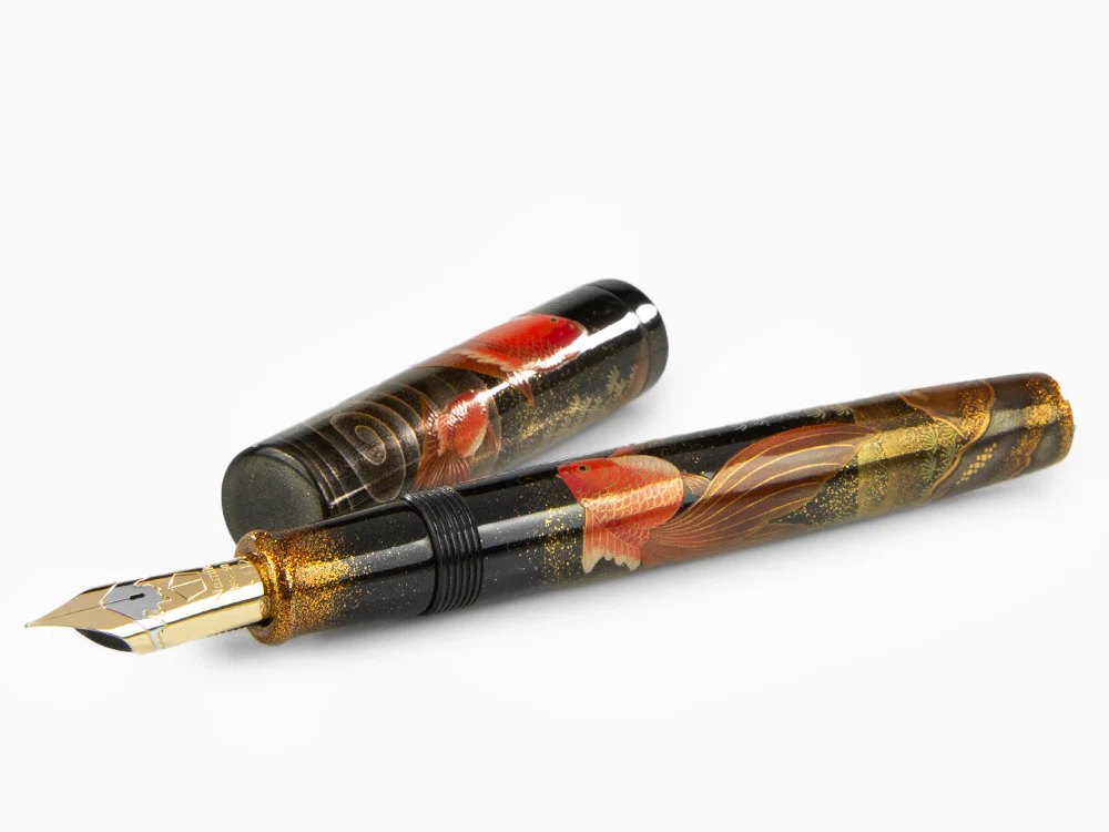 Namiki Emperor Gold fish Fountain Pen, Maki-e, Gold trim, FNFV-80M-MKG - Image 7