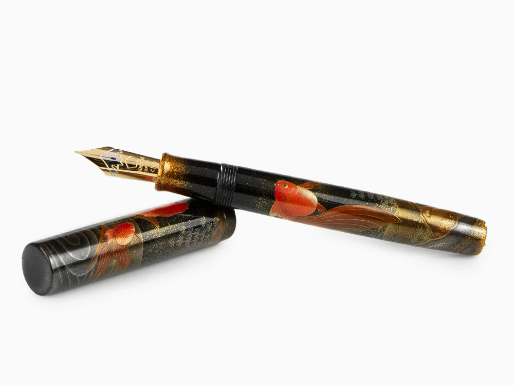 Namiki Emperor Gold fish Fountain Pen, Maki-e, Gold trim, FNFV-80M-MKG - Image 8