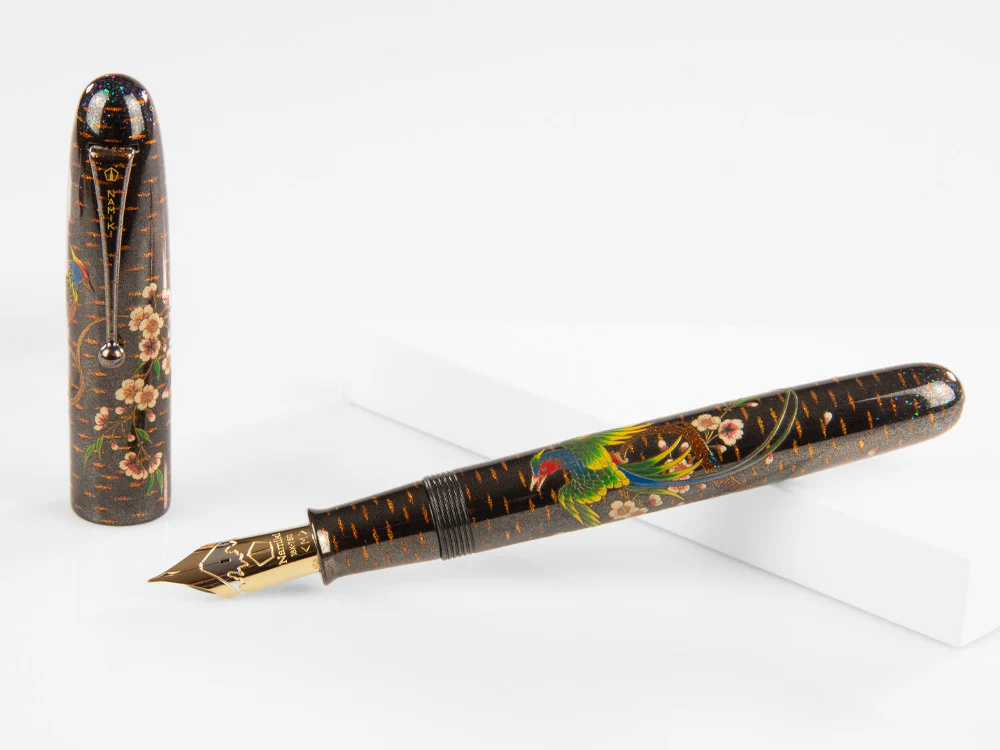 Namiki Emperor Rakucho Birds and Cherry Blossom Fountain Pen, Maki-e - Image 2