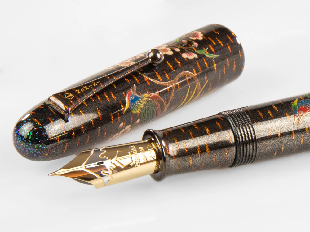 Namiki Emperor Rakucho Birds and Cherry Blossom Fountain Pen, Maki-e - Image 5