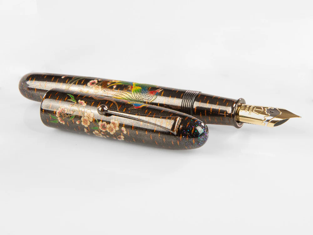 Namiki Emperor Rakucho Birds and Cherry Blossom Fountain Pen, Maki-e - Image 7