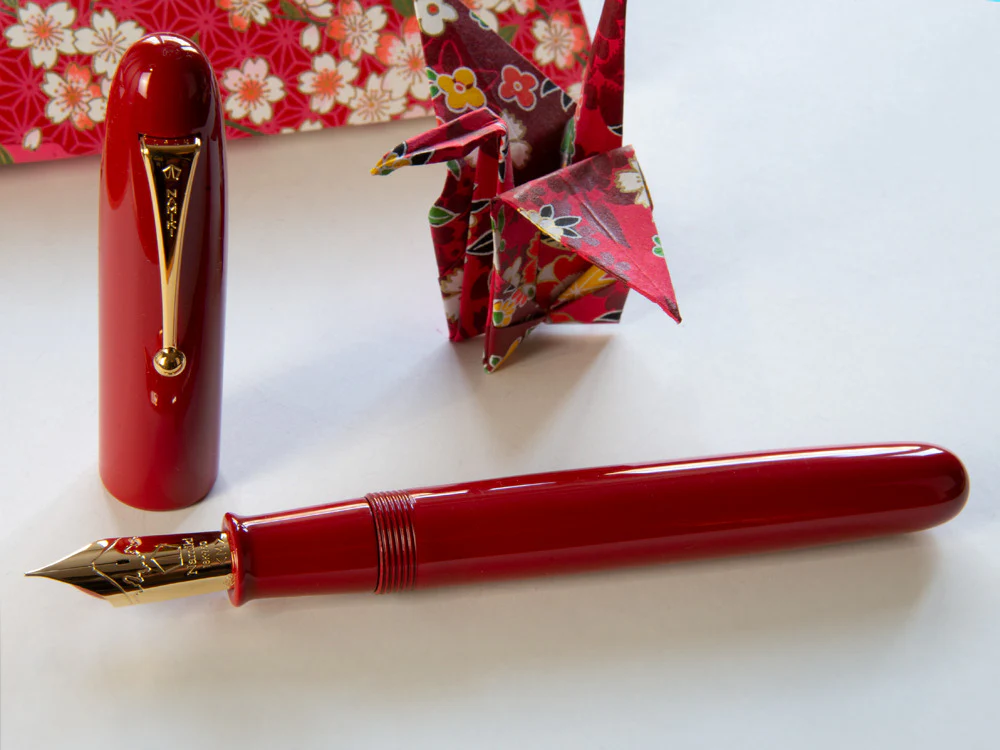 Namiki Emperor Urushi Lacquer Vermilion No.50 Fountain Pen, FNF-148S-R - Image 2