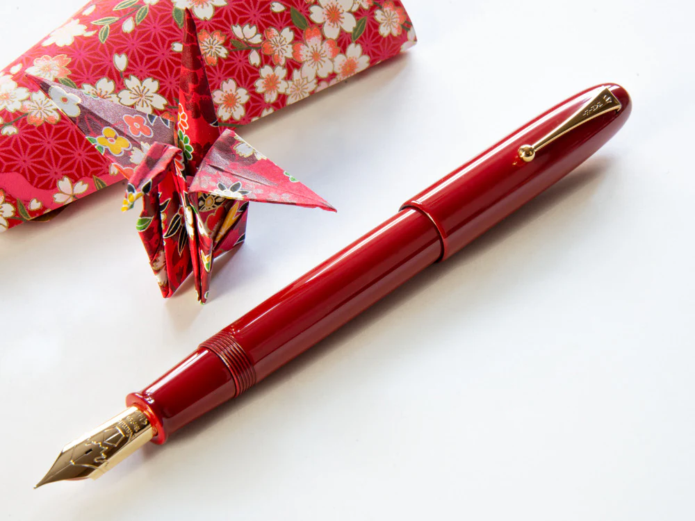 Namiki Emperor Urushi Lacquer Vermilion No.50 Fountain Pen, FNF-148S-R - Image 4