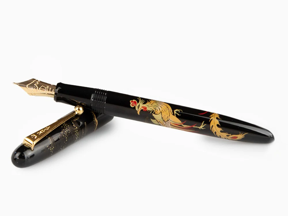 Namiki Nippon Art Chinese Phoenix Fountain Pen, Maki-e, FN-5M-HZ - Image 7