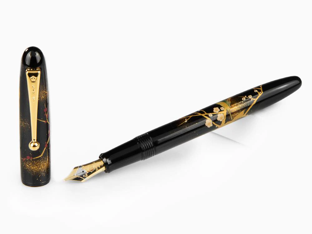 Namiki Yukari Apricot Tree and Warbler Fountain Pen, FN-10M-UU - Image 2