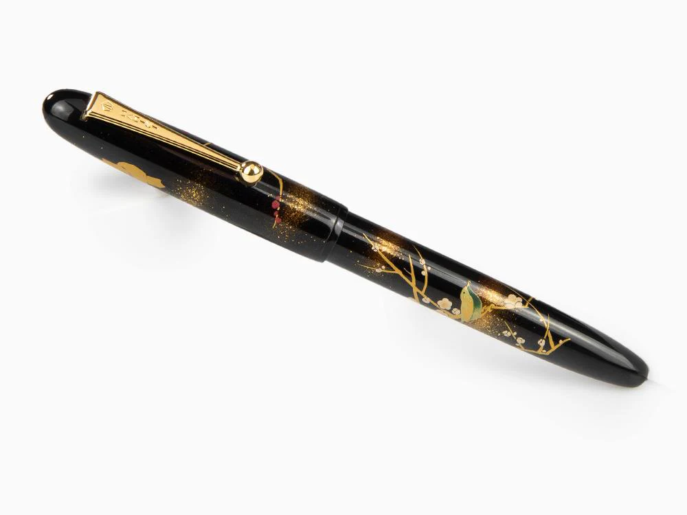 Namiki Yukari Apricot Tree and Warbler Fountain Pen, FN-10M-UU - Image 3