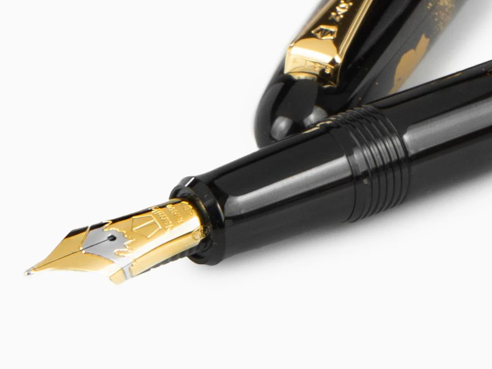 Namiki Yukari Apricot Tree and Warbler Fountain Pen, FN-10M-UU - Image 5