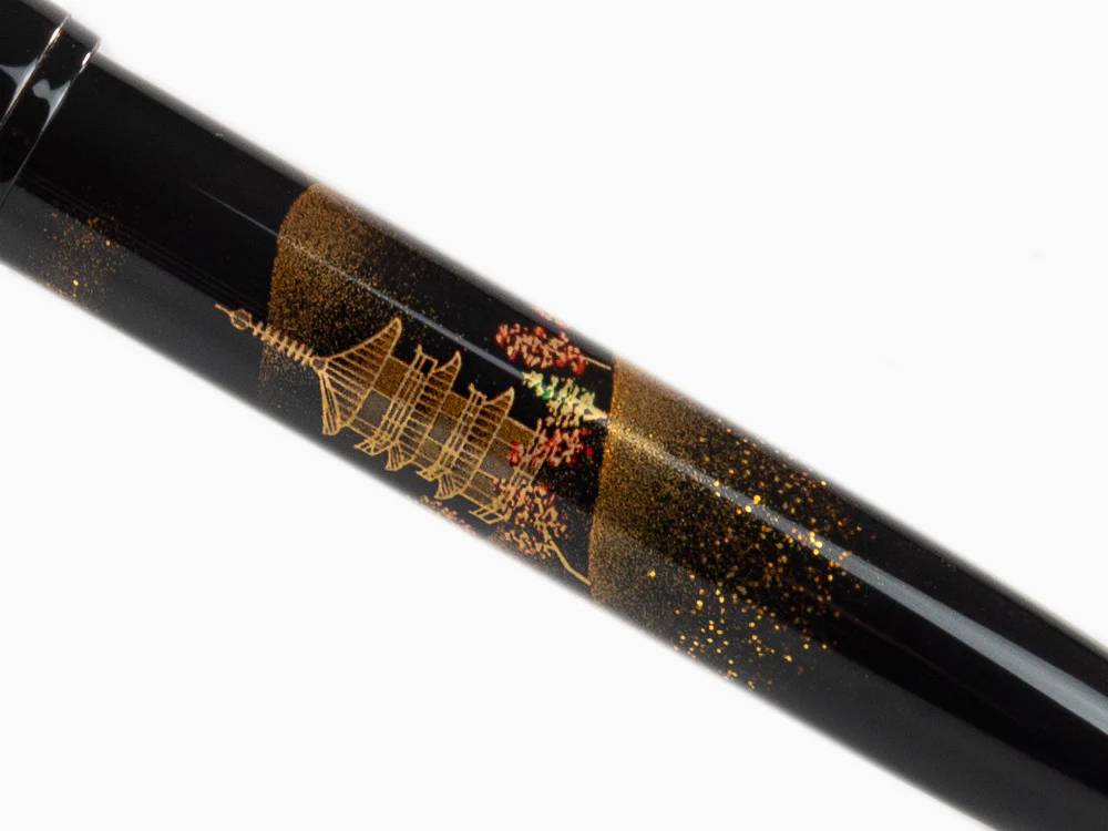 Namiki Yukari Autumn Leaves Fountain Pen, Urushi lacquer, FN-20M-KO - Image 8