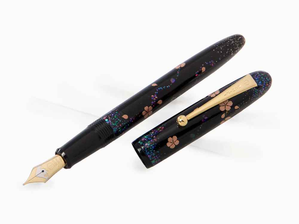 Namiki Yukari Cherry Blossoms at Night Fountain Pen, Maki-e, FNYC-1-YOZ - Image 4