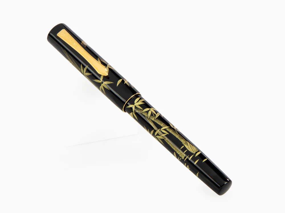 Namiki Yukari Chinkin Bamboo and Sparrow Fountain Pen, FNVC20M-TAS - Image 3