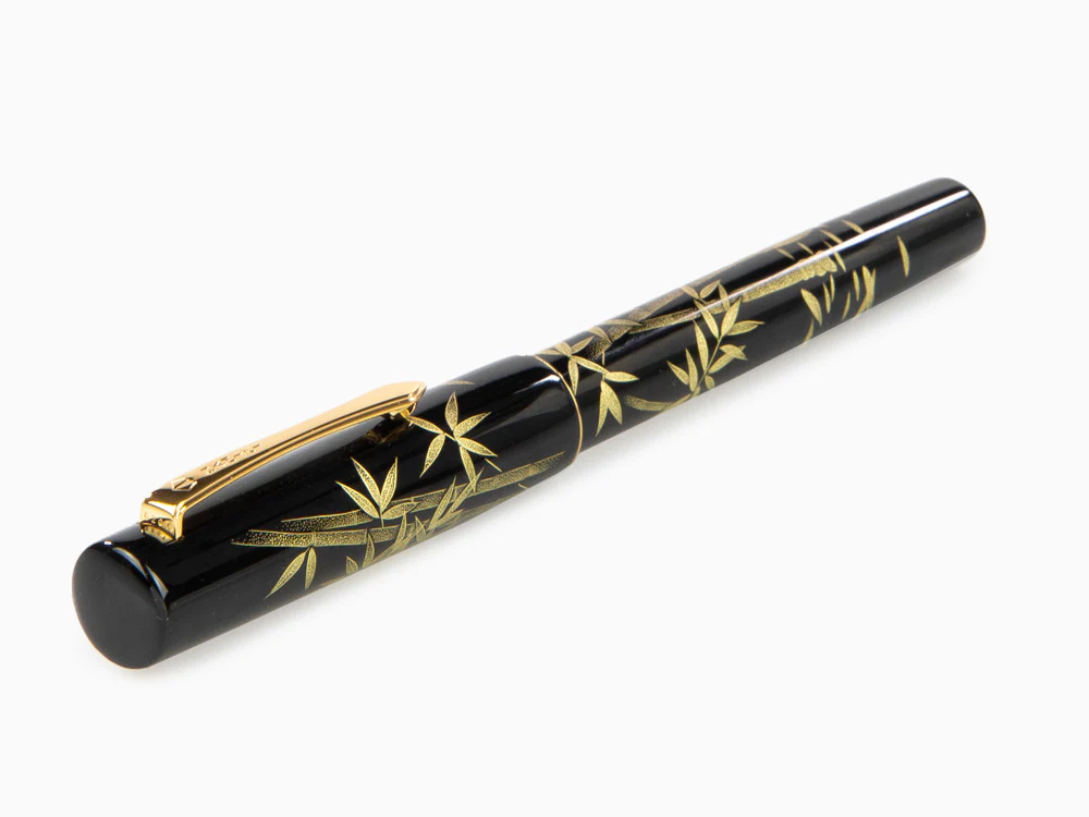 Namiki Yukari Chinkin Bamboo and Sparrow Fountain Pen, FNVC20M-TAS - Image 6
