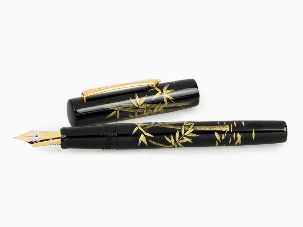 Namiki Yukari Chinkin Bamboo and Sparrow Fountain Pen, FNVC20M-TAS - Image 7
