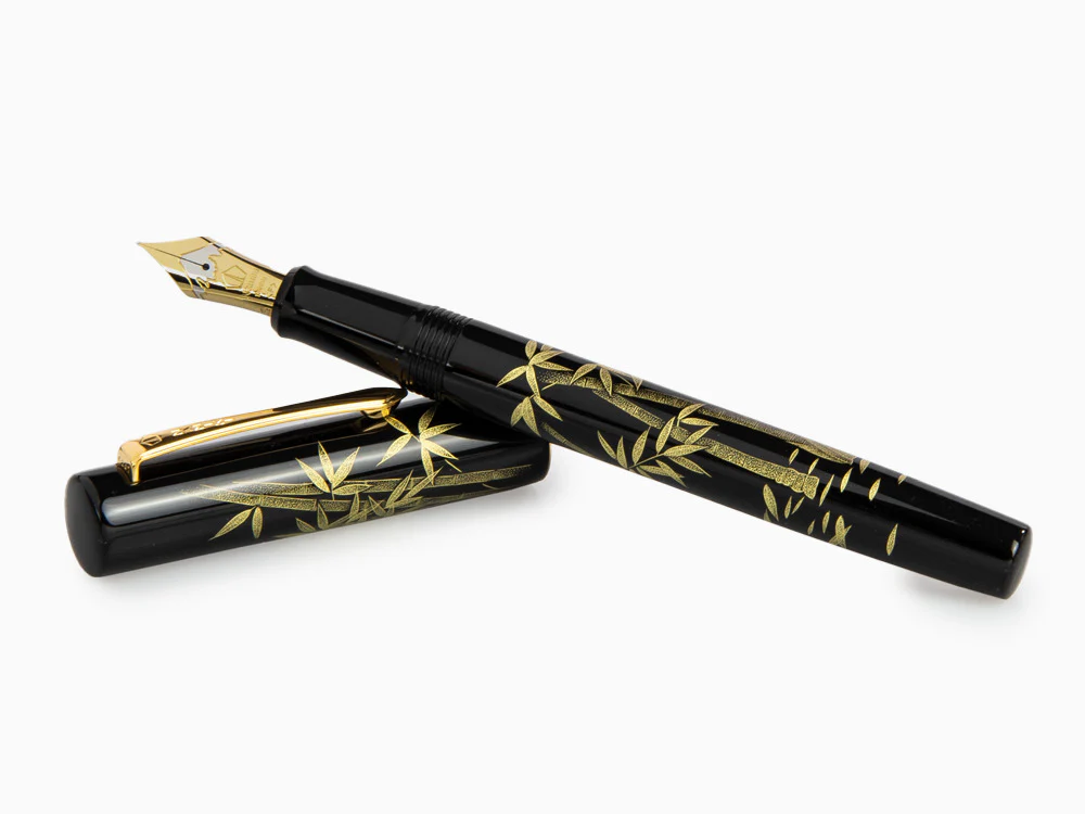 Namiki Yukari Chinkin Bamboo and Sparrow Fountain Pen, FNVC20M-TAS - Image 8