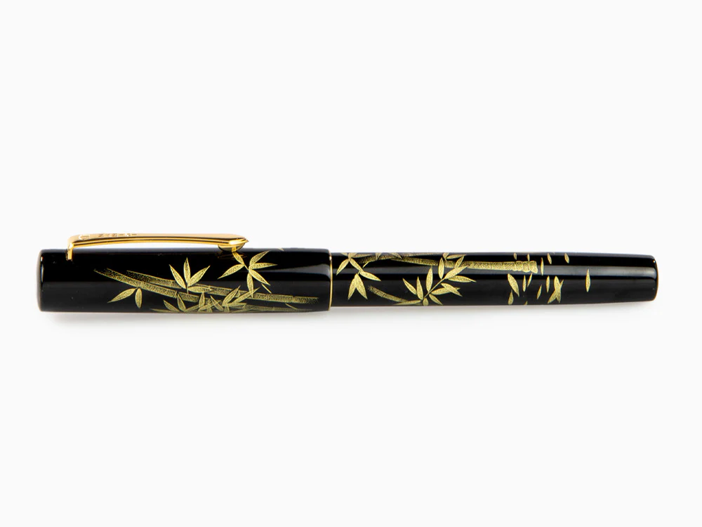 Namiki Yukari Chinkin Bamboo and Sparrow Fountain Pen, FNVC20M-TAS - Image 9