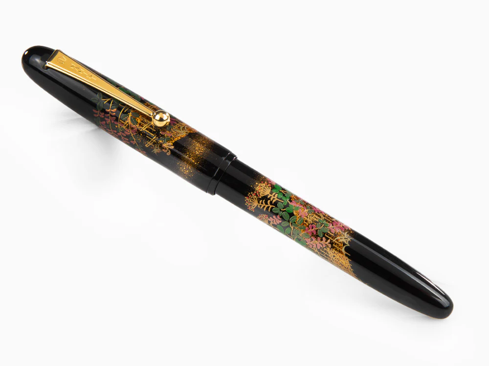 Namiki Yukari Flower Fence Fountain Pen, Urushi lacquer, FN-10M-HA - Image 3