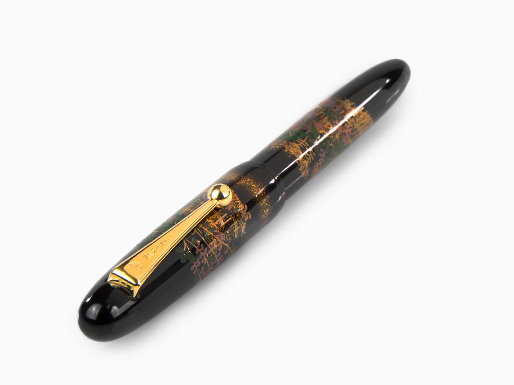 Namiki Yukari Flower Fence Fountain Pen, Urushi lacquer, FN-10M-HA - Image 6