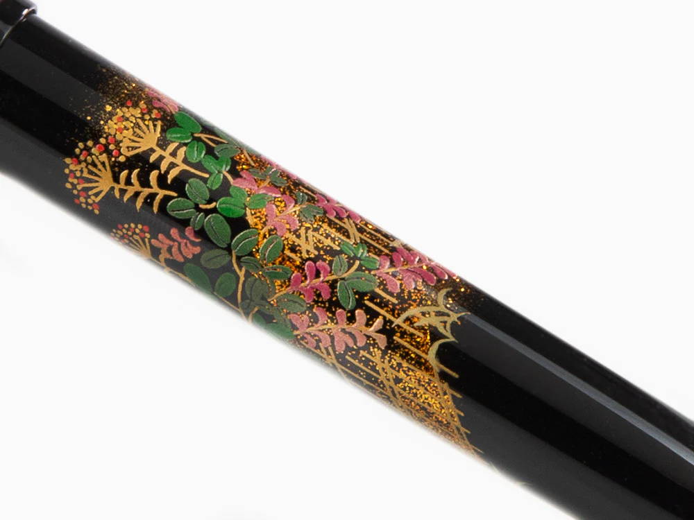 Namiki Yukari Flower Fence Fountain Pen, Urushi lacquer, FN-10M-HA - Image 9