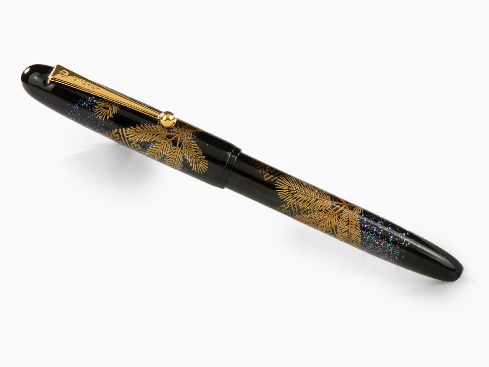 Namiki Yukari Fountain Pen Pine Needles, Maki-e, Gold trim, FN-10M-MA - Image 3
