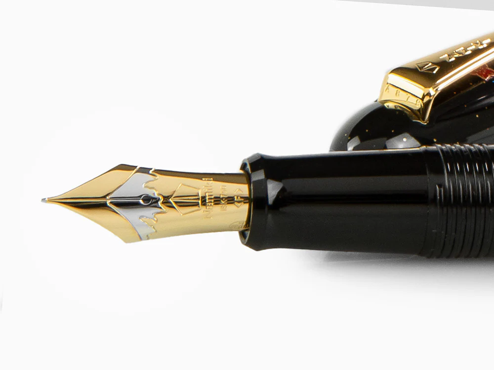 Namiki Yukari Kusu Dama Fountain Pen, Maki-e, Gold trim, FN-10M-KU - Image 5