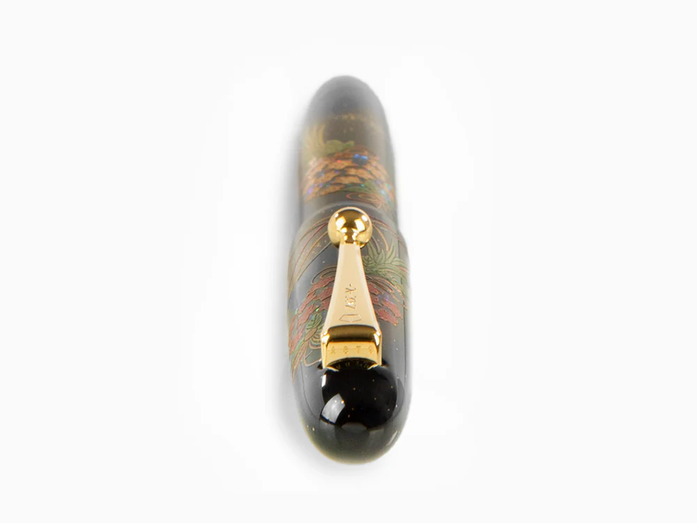 Namiki Yukari Kusu Dama Fountain Pen, Maki-e, Gold trim, FN-10M-KU - Image 6