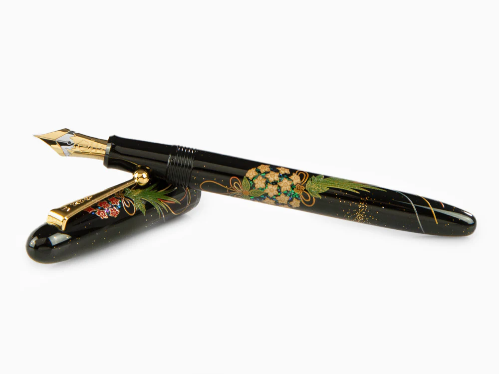 Namiki Yukari Kusu Dama Fountain Pen, Maki-e, Gold trim, FN-10M-KU - Image 8