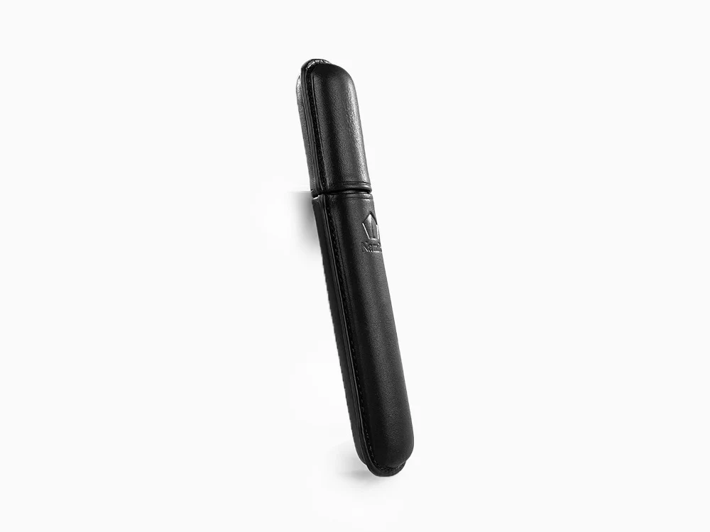 Namiki Yukari Pen Case, Leather, Black, 1 Writing Instrument - Image 3