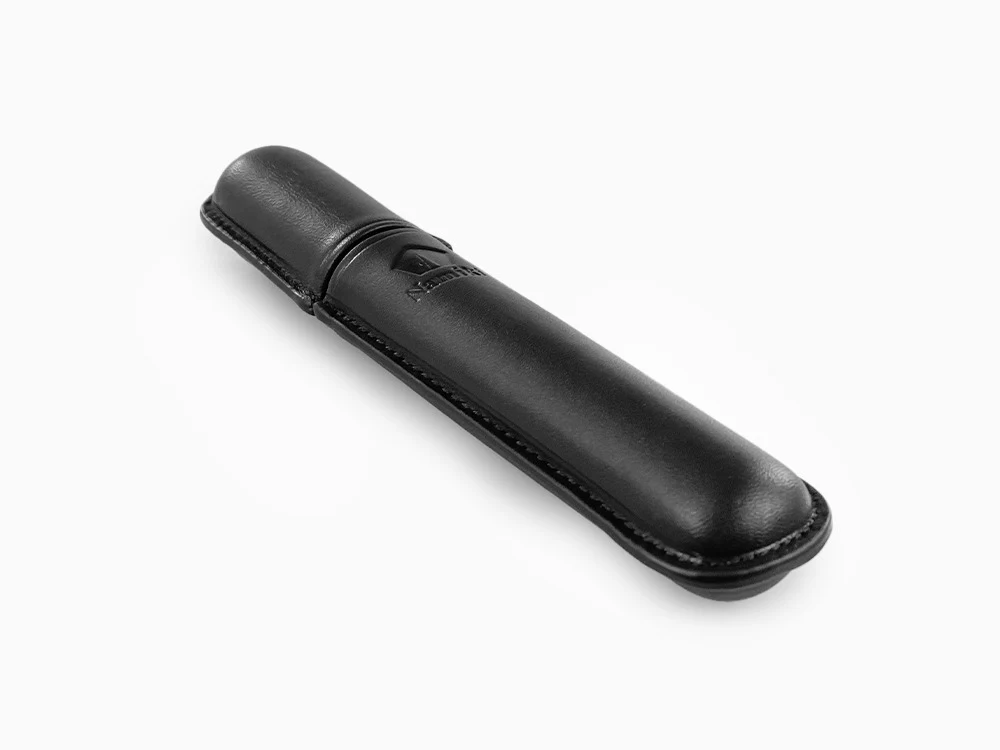 Namiki Yukari Pen Case, Leather, Black, 1 Writing Instrument - Image 4