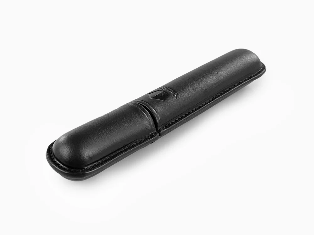 Namiki Yukari Pen Case, Leather, Black, 1 Writing Instrument - Image 5