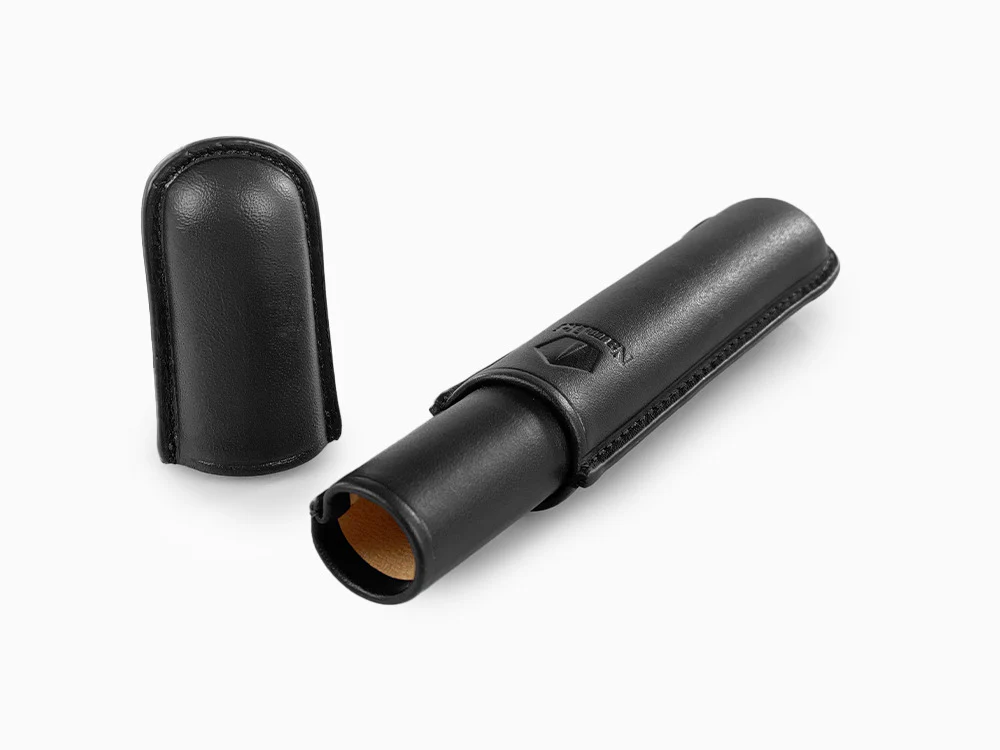 Namiki Yukari Pen Case, Leather, Black, 1 Writing Instrument - Image 6