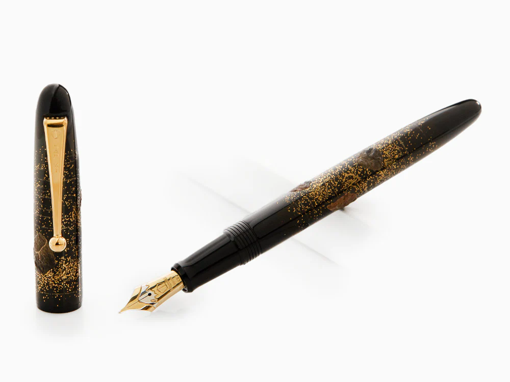 Namiki Yukari Rock Garden Fountain Pen, Maki-e, Gold trim, FN-10M-SE - Image 2