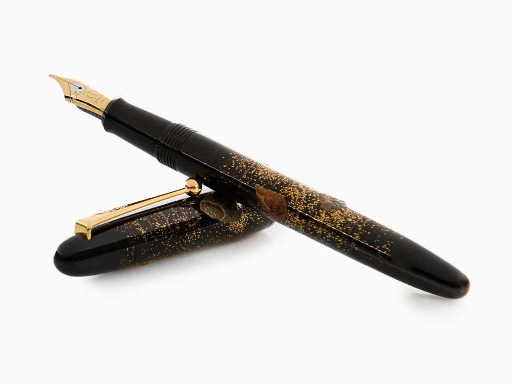 Namiki Yukari Rock Garden Fountain Pen, Maki-e, Gold trim, FN-10M-SE - Image 8