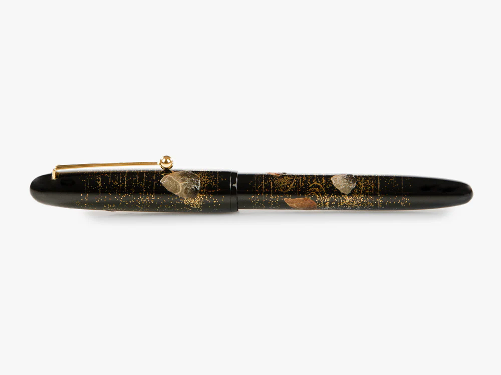 Namiki Yukari Rock Garden Fountain Pen, Maki-e, Gold trim, FN-10M-SE - Image 9
