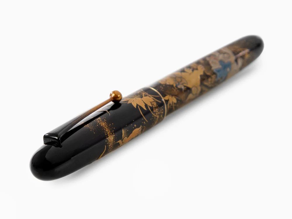 Namiki Yukari Royale Lioness and cubs Fountain Pen, Urushi lacquer - Image 6