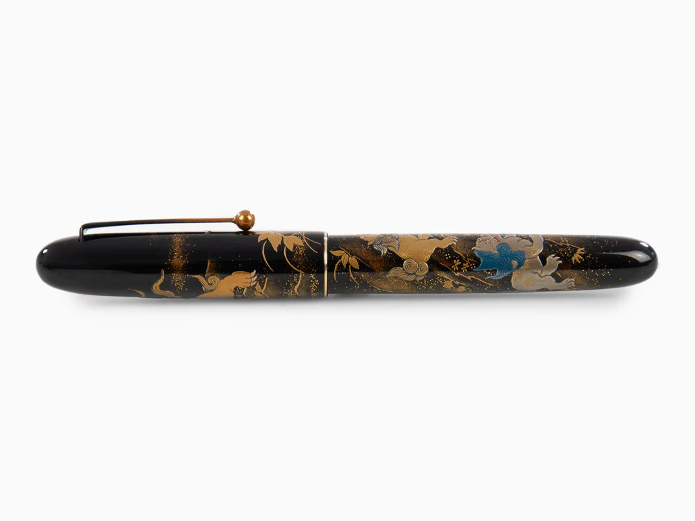 Namiki Yukari Royale Lioness and cubs Fountain Pen, Urushi lacquer - Image 8