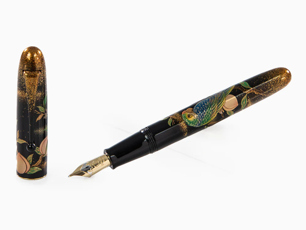 Namiki Yukari Royale Parrot with Peach Fountain Pen,  Gold, FNK-45M-MMO - Image 2