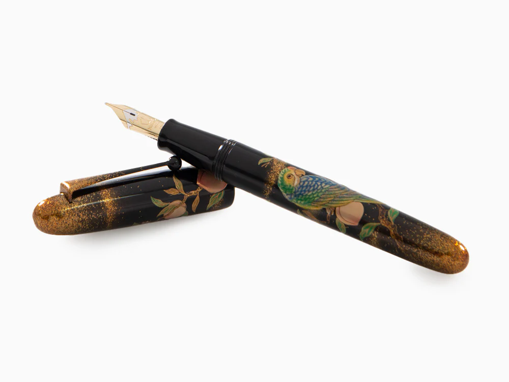 Namiki Yukari Royale Parrot with Peach Fountain Pen,  Gold, FNK-45M-MMO - Image 8