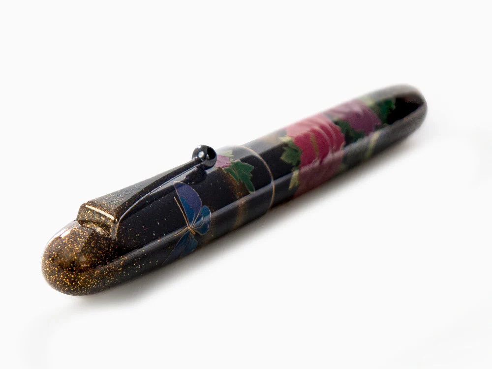 Namiki Yukari Royale Peony & Butterfly Fountain Pen, Togidashi Maki-e - Image 6