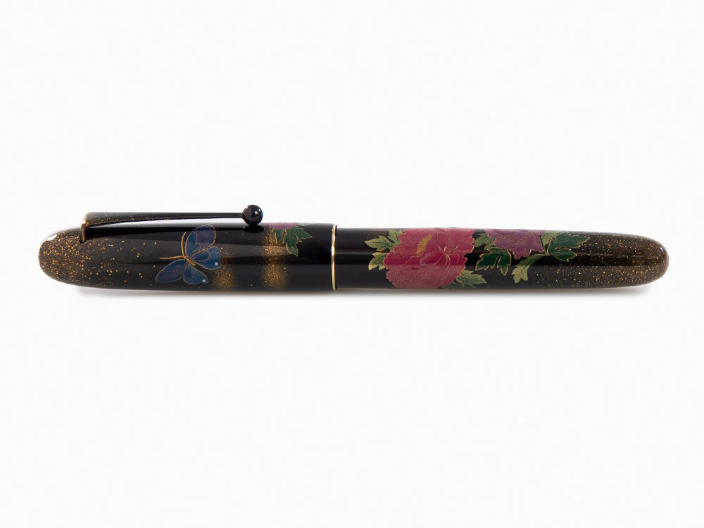 Namiki Yukari Royale Peony & Butterfly Fountain Pen, Togidashi Maki-e - Image 9