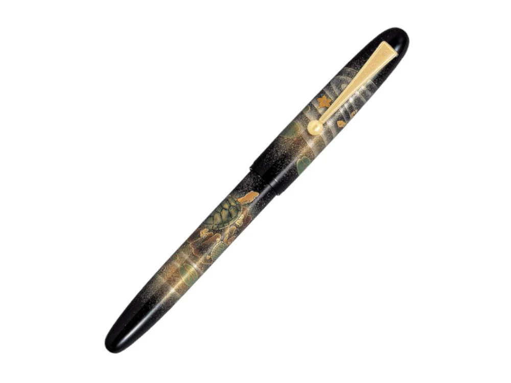 Namiki Yukari Turtle Rollerball pen, Lacquer, Gold trim, BLKY30M-7-KM - Image 2
