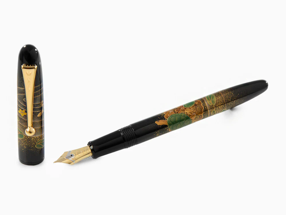 Namiki Yukari Turtles Fountain Pen, Maki-e, Gold trim, FN-30M-KM - Image 2