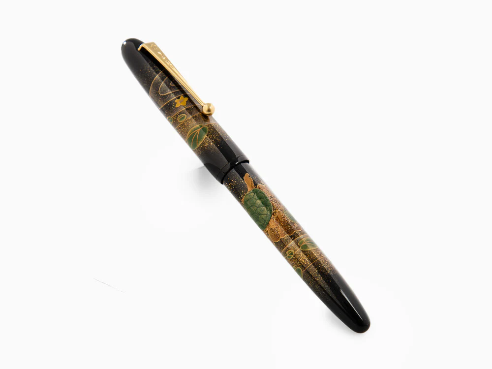 Namiki Yukari Turtles Fountain Pen, Maki-e, Gold trim, FN-30M-KM - Image 3