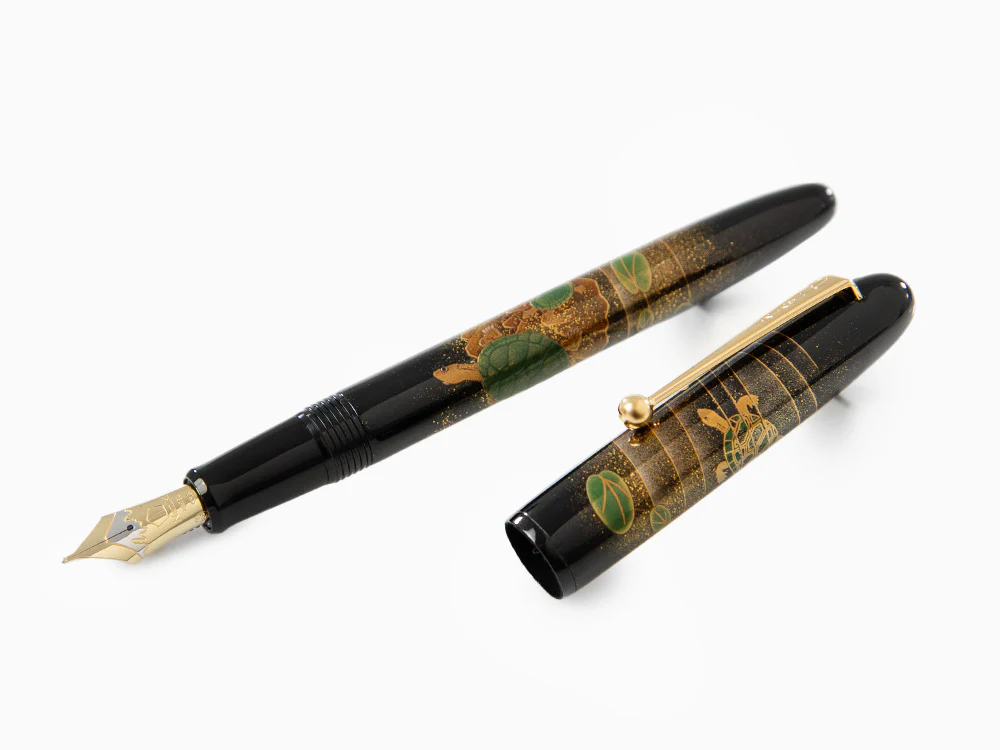 Namiki Yukari Turtles Fountain Pen, Maki-e, Gold trim, FN-30M-KM - Image 4