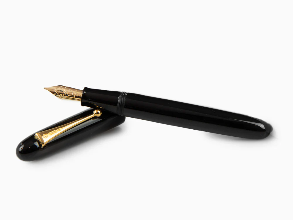 Namiki Yukari Urushi Black lacquer No.20 Fountain Pen, Gold, FNK-128S-B - Image 7