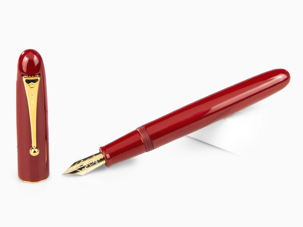 Namiki Yukari Urushi Lacquer Vermilion No.20 Fountain Pen, FNK-128S-R - Image 2