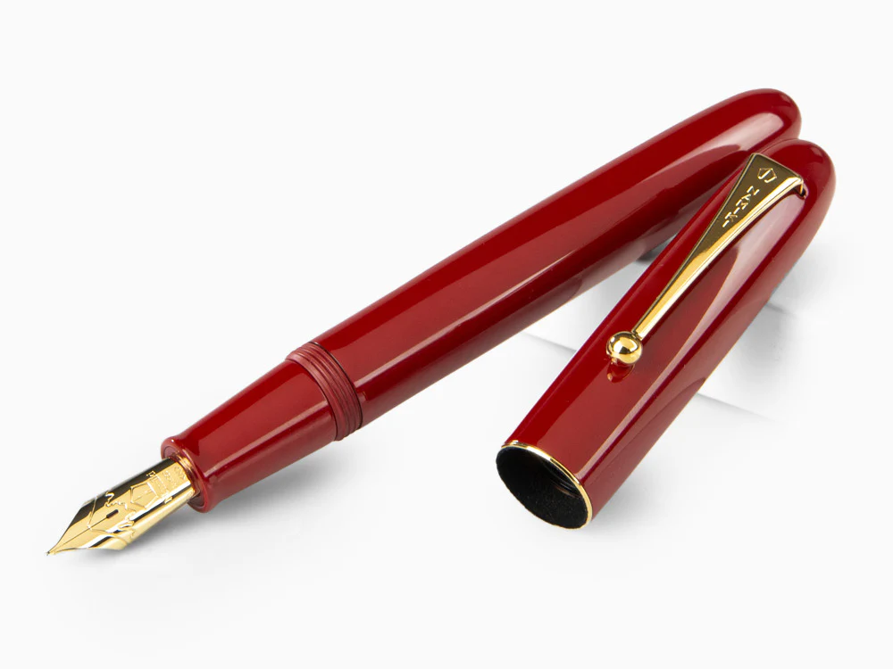 Namiki Yukari Urushi Lacquer Vermilion No.20 Fountain Pen, FNK-128S-R - Image 4