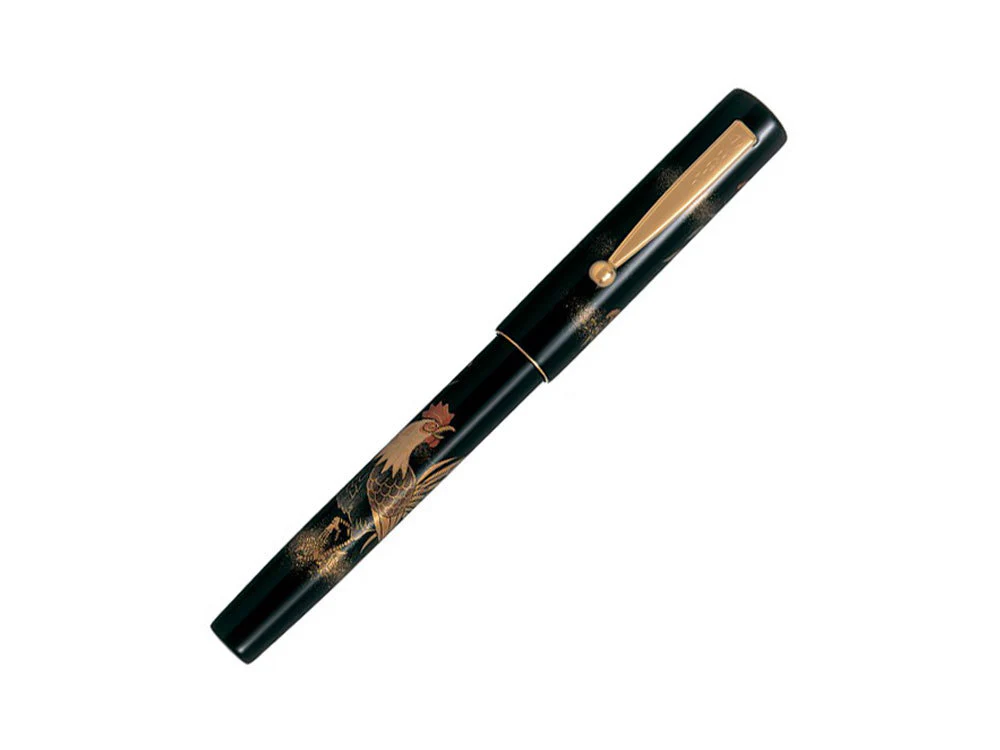 Namiki Yukari Zodiac Rooster Fountain Pen, Urushi lacquer, FNV-20M-TO - Image 2