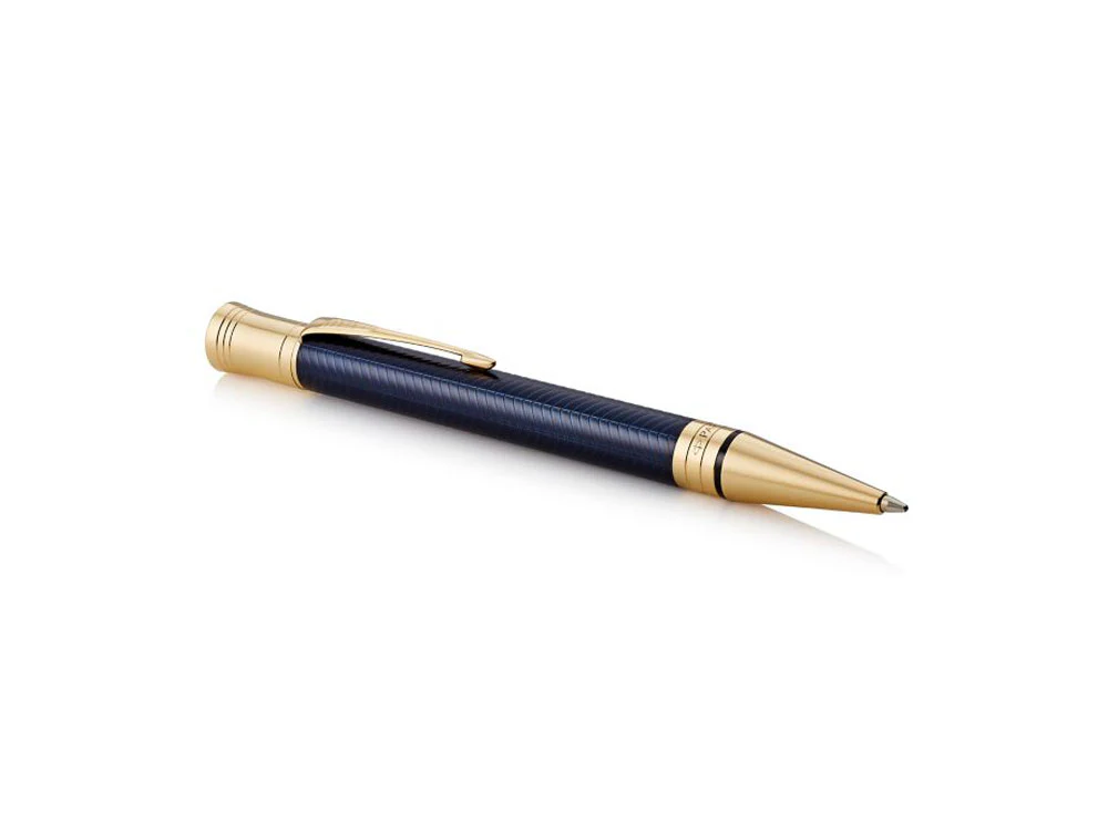 Parker Duofold Ballpoint Pen, Lacquer, Gold Trim, Blue, 1931373 - Image 3