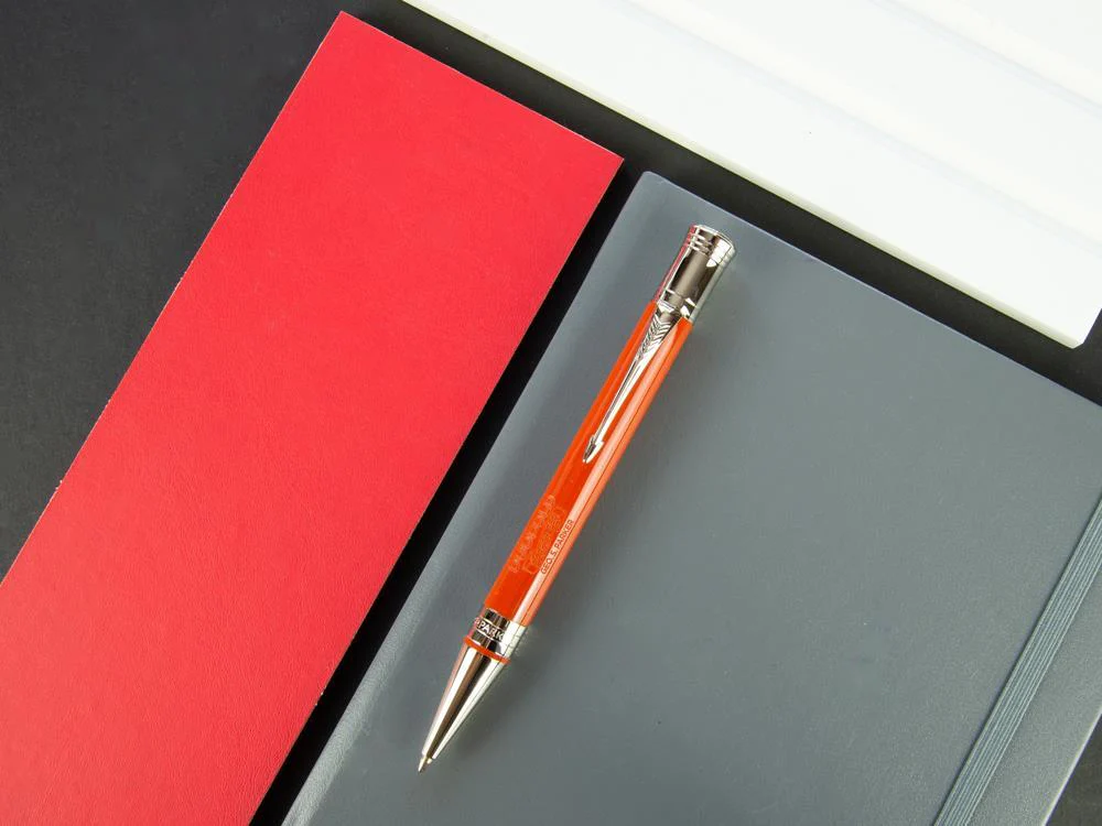 Parker Duofold Ballpoint Pen, Precious Resine, Palladium Trim, 1931379 - Image 2
