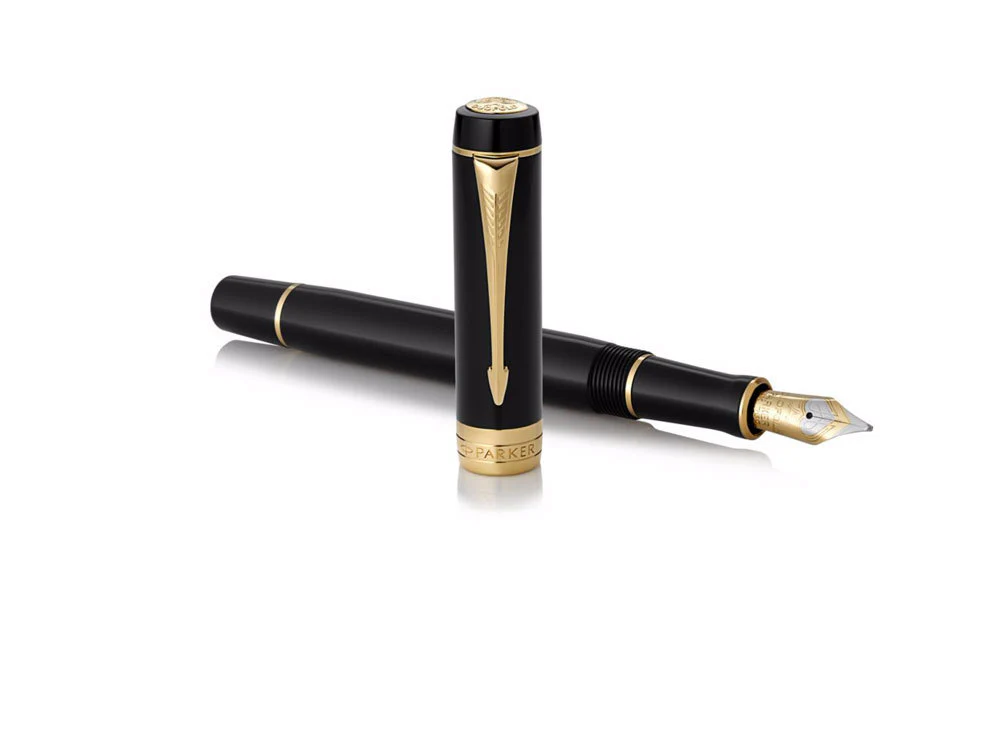 Parker Duofold Centennial Fountain Pen, Precious Resine, Gold Trim - Image 4